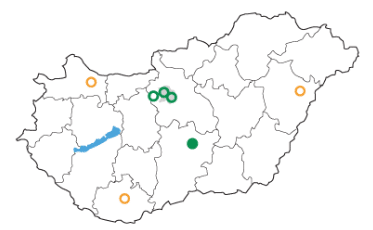 A Servitius Költöztetés országos és budapesti telephelyei